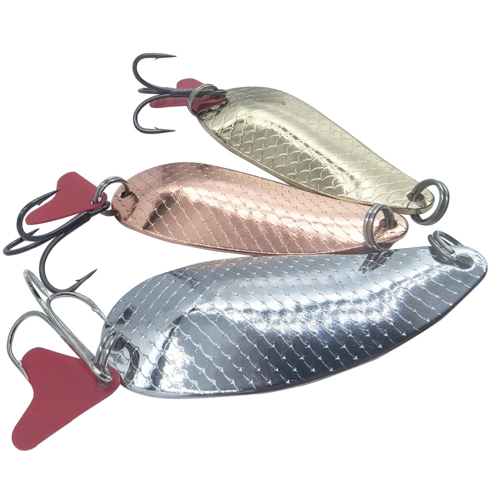 Fishing Hook Treble - ملاعق صيد سمك التراوت باللونين الفضي