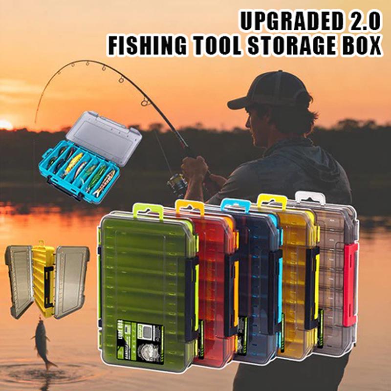 Fishing Hook Box - صندوق أدوات صيد مدمج ذو وجهين