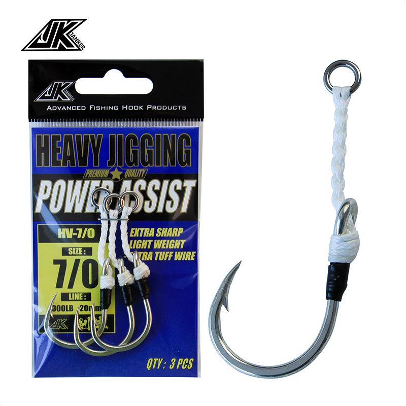 خط صيد بحري ثقيل JK HV مع 4 خط - مراجعة Fishing Hook Assortment وسعره