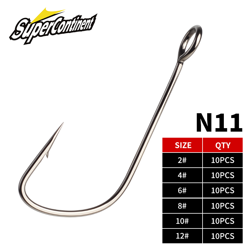 القارة العملاقة 2 # -12 #   10 - مراجعة Fishing Hook Assortment وسعره